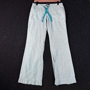 The North Face Women's‎ Striped Wide Leg Pants Drawstring Casual Boho Sz Medium